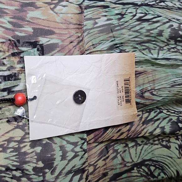 Da-Nang 3/4 Dolman Sleeve Silk Button Down Blouse NWT XS/S - Picture 6 of 8